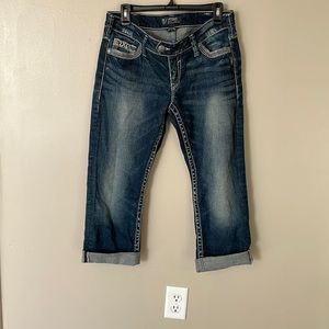 Silver jean capres